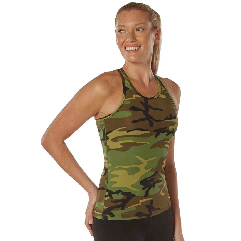 Womens Camo Workout Performance Tank Top 44080