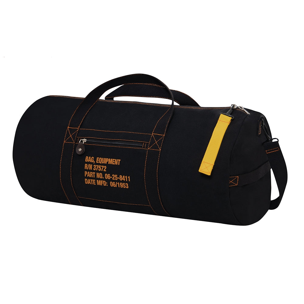 Rothco Black Canvas Equipment Bag - 2351