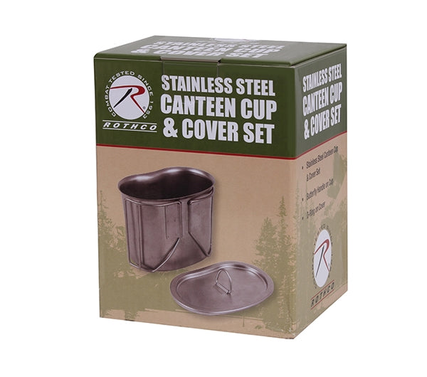 Rothco Stainless Steel Canteen Cup and Cover Set 8512