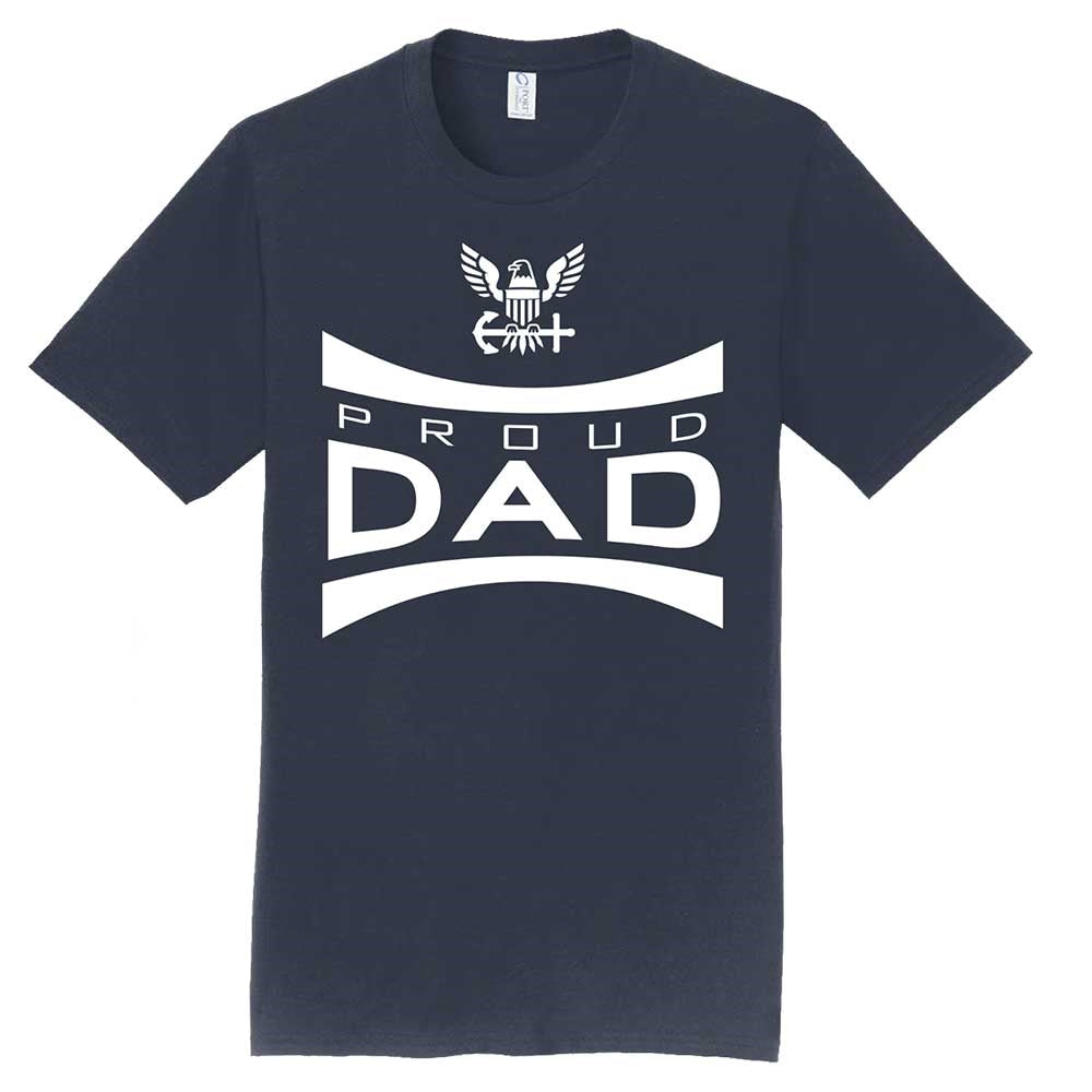 Navy Proud Dad T-Shirt HTS-1000