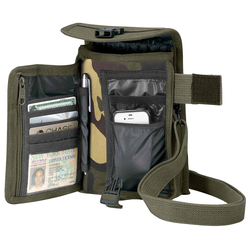 Rothco Woodland Camo Canvas Travel Portfolio 2326