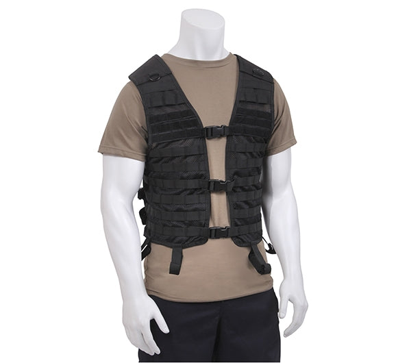 Rothco Black Lightweight MOLLE Utility Vest - 7206