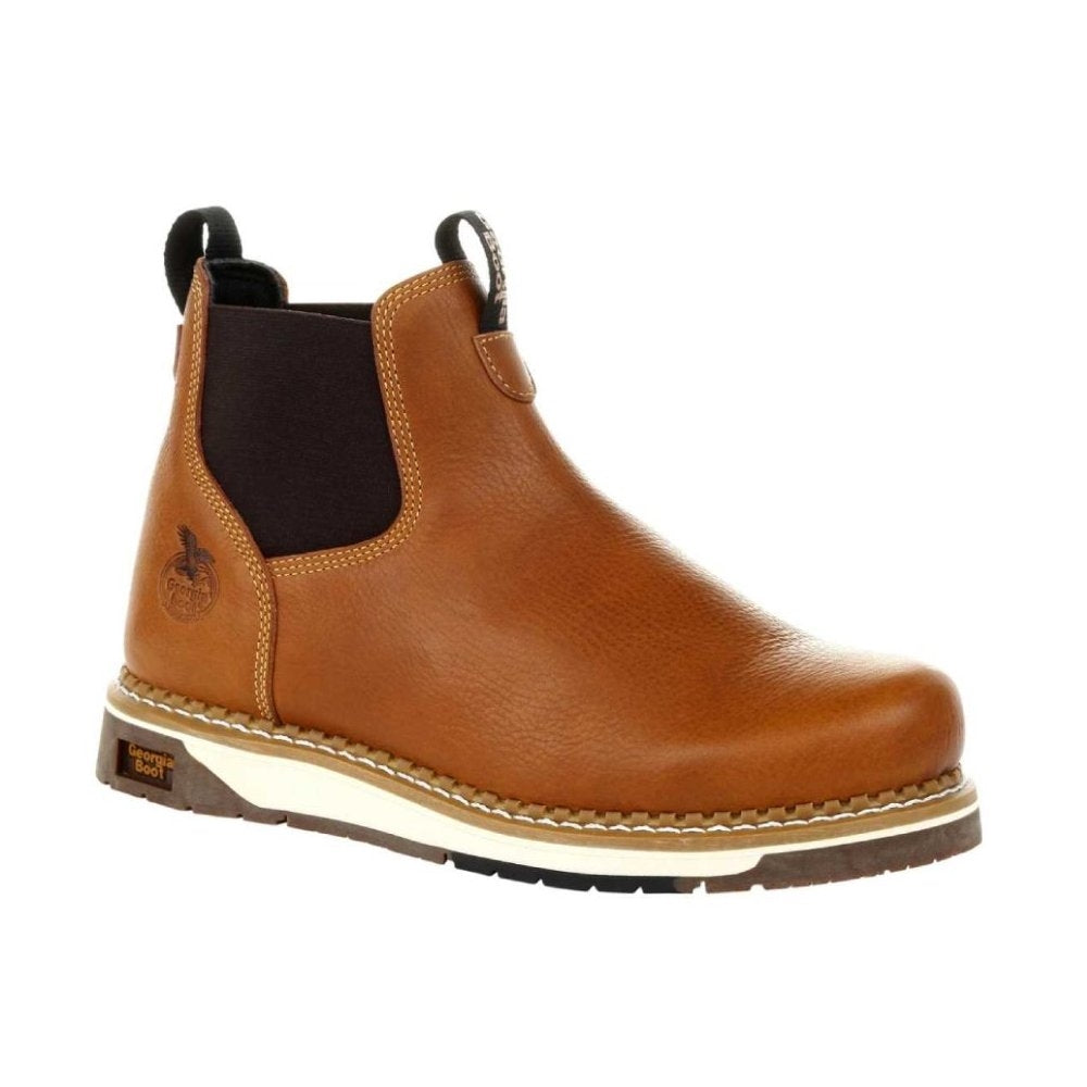 Georgia AMP LT Wedge Waterproof Slip On Soft Toe Work Boot GB00346