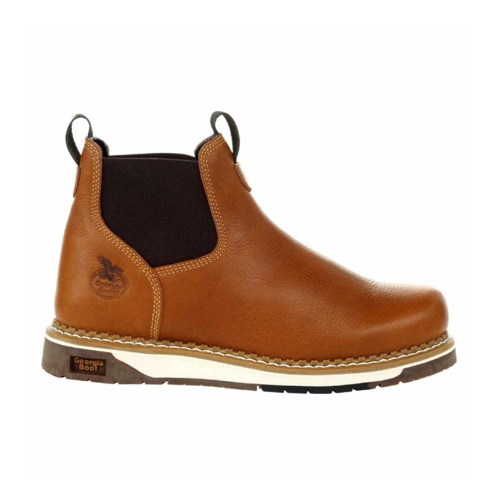 Georgia AMP LT Wedge Waterproof Slip On Soft Toe Work Boot GB00346