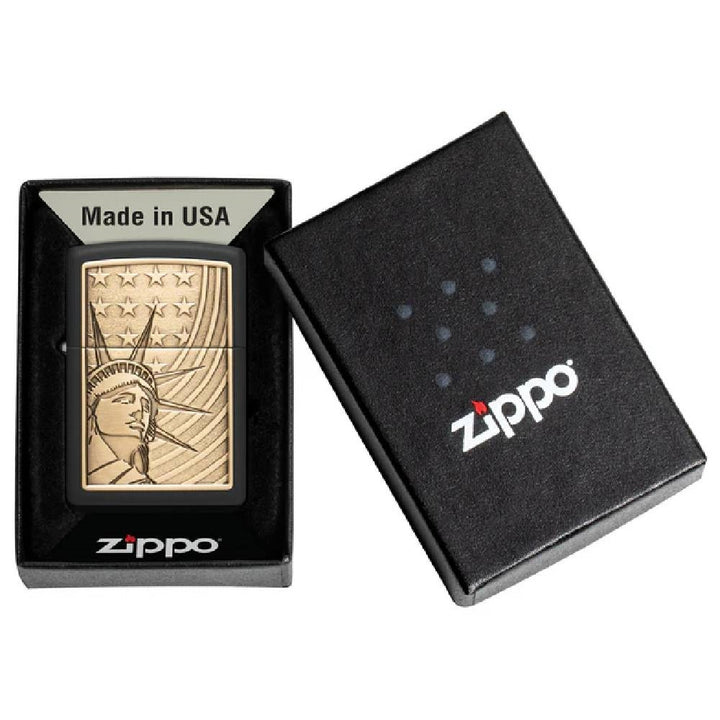 Zippo Lady Liberty Emblem Lighter - 48921