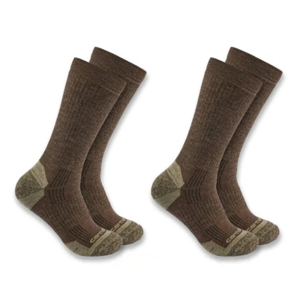 Carhartt Midweight Synthetic-Wool Blend Crew Sock 2 Pack SC9902M