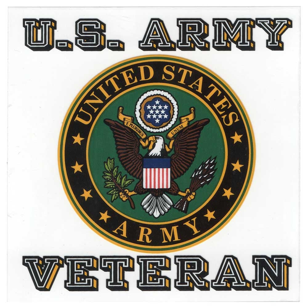 Veteran US Army Crest Logo Decal D266-A