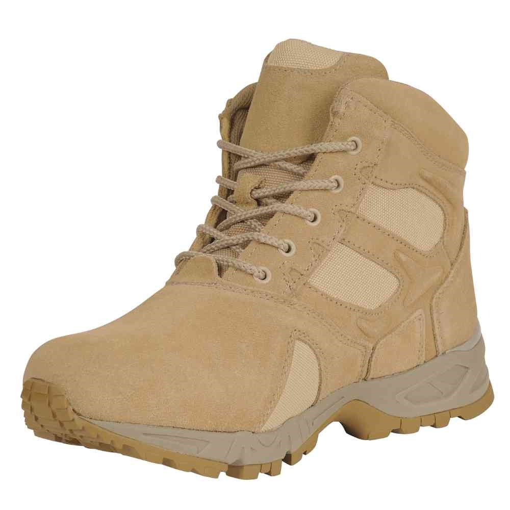 Rothco Forced Entry 6 Inch Desert Tan Deployment Boots-5368