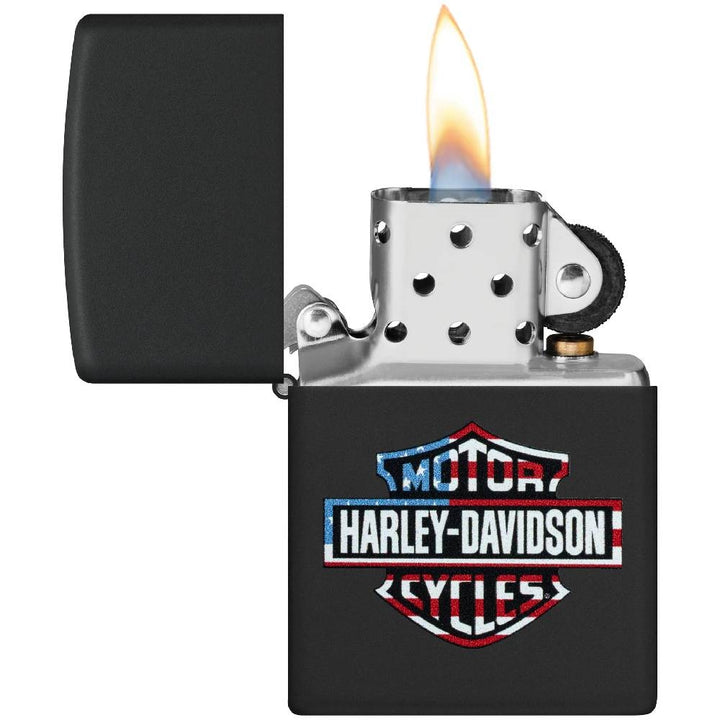 Zippo Harley-Davidson Flag Logo Design Lighter - 47101