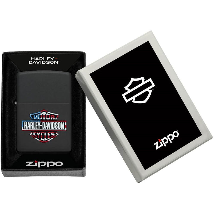Zippo Harley-Davidson Flag Logo Design Lighter - 47101