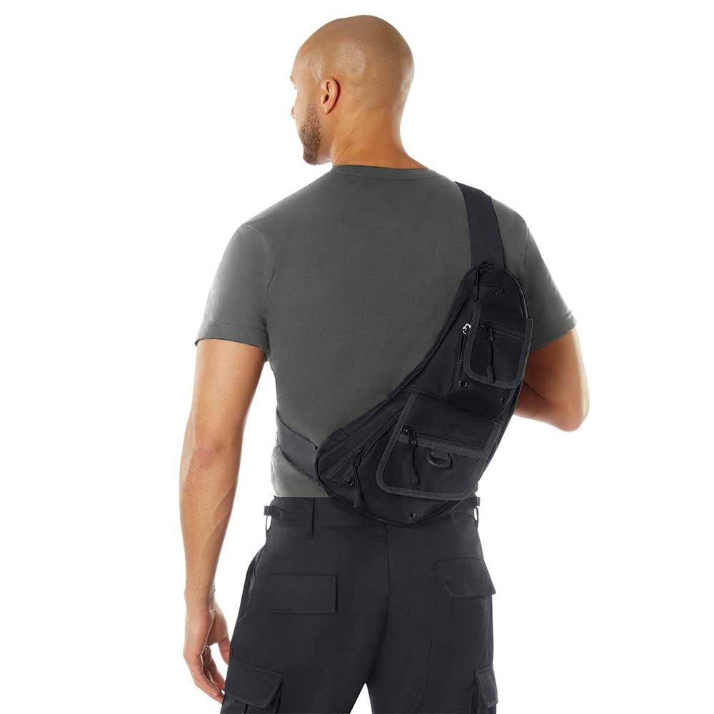 Rothco Tactical Crossbody Black Polyester Bag 25980