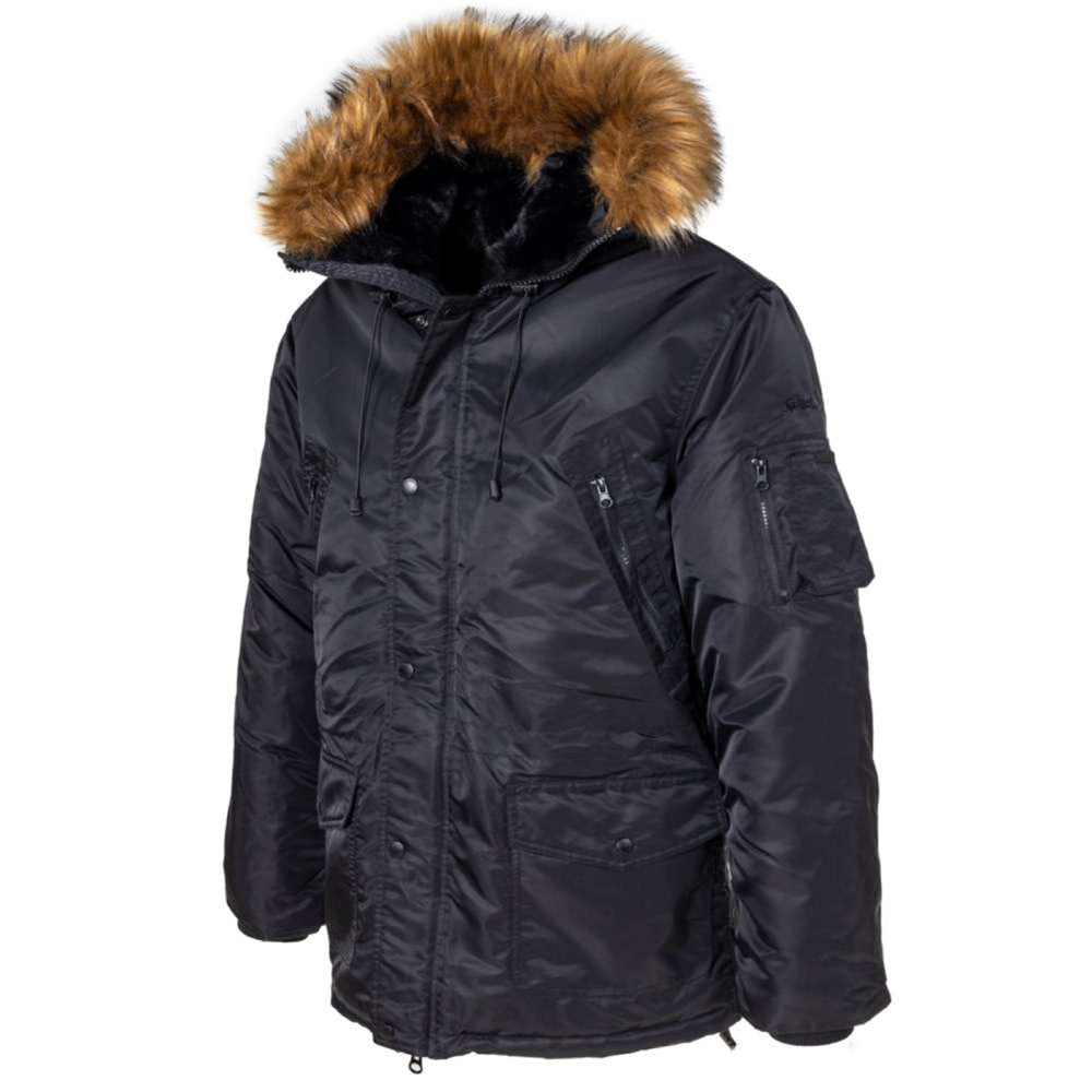 Schott Nylon Flight Satin N-3B Parka Jacket 9238