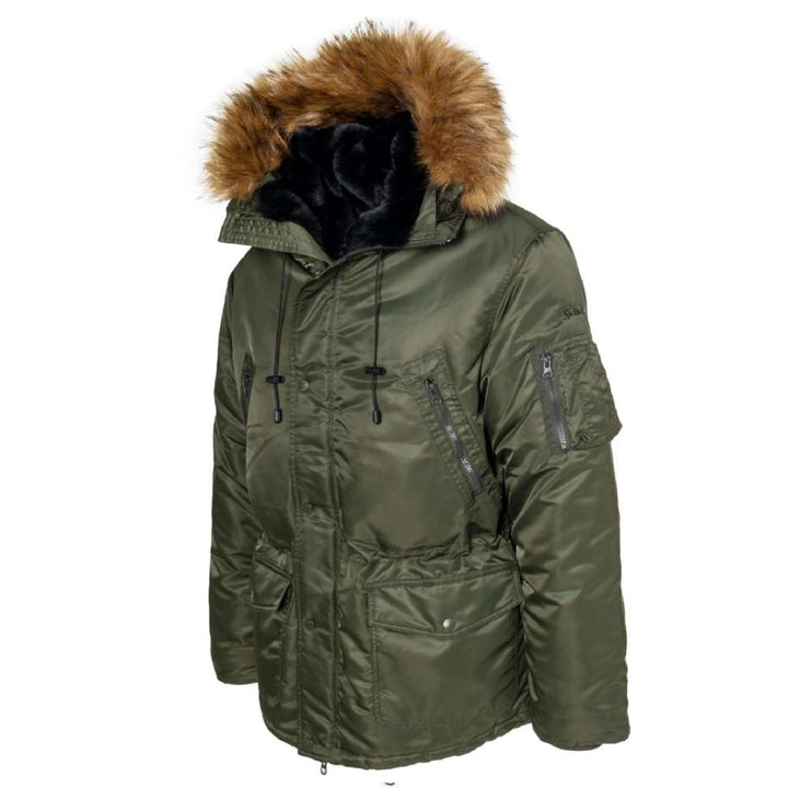 Schott Nylon Flight Satin N-3B Parka Jacket 9238