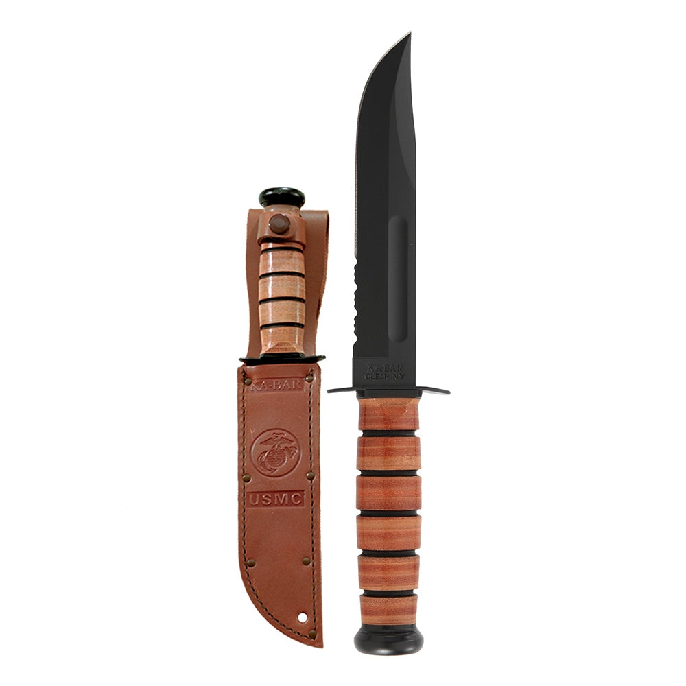 Ka-Bar Combo Serrated Edge Knife 1218