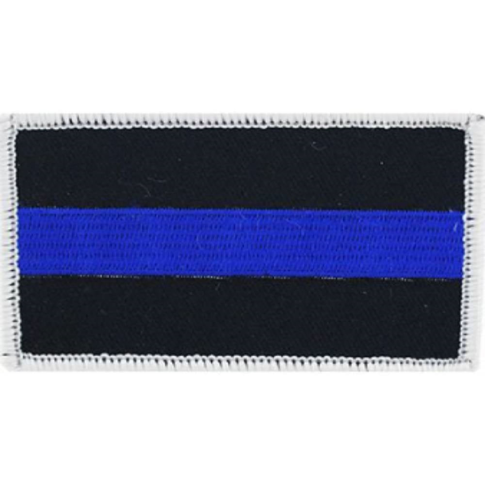 Police Blue Line Flag Honor Patch PM3048
