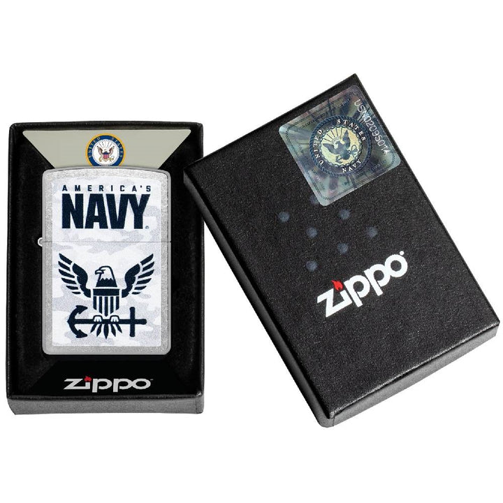 Zippo US Navy Camo Logo Design Lighter -  47091