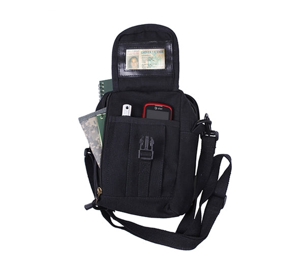 Rothco Black Classic Passport Travel Pouch - 99146
