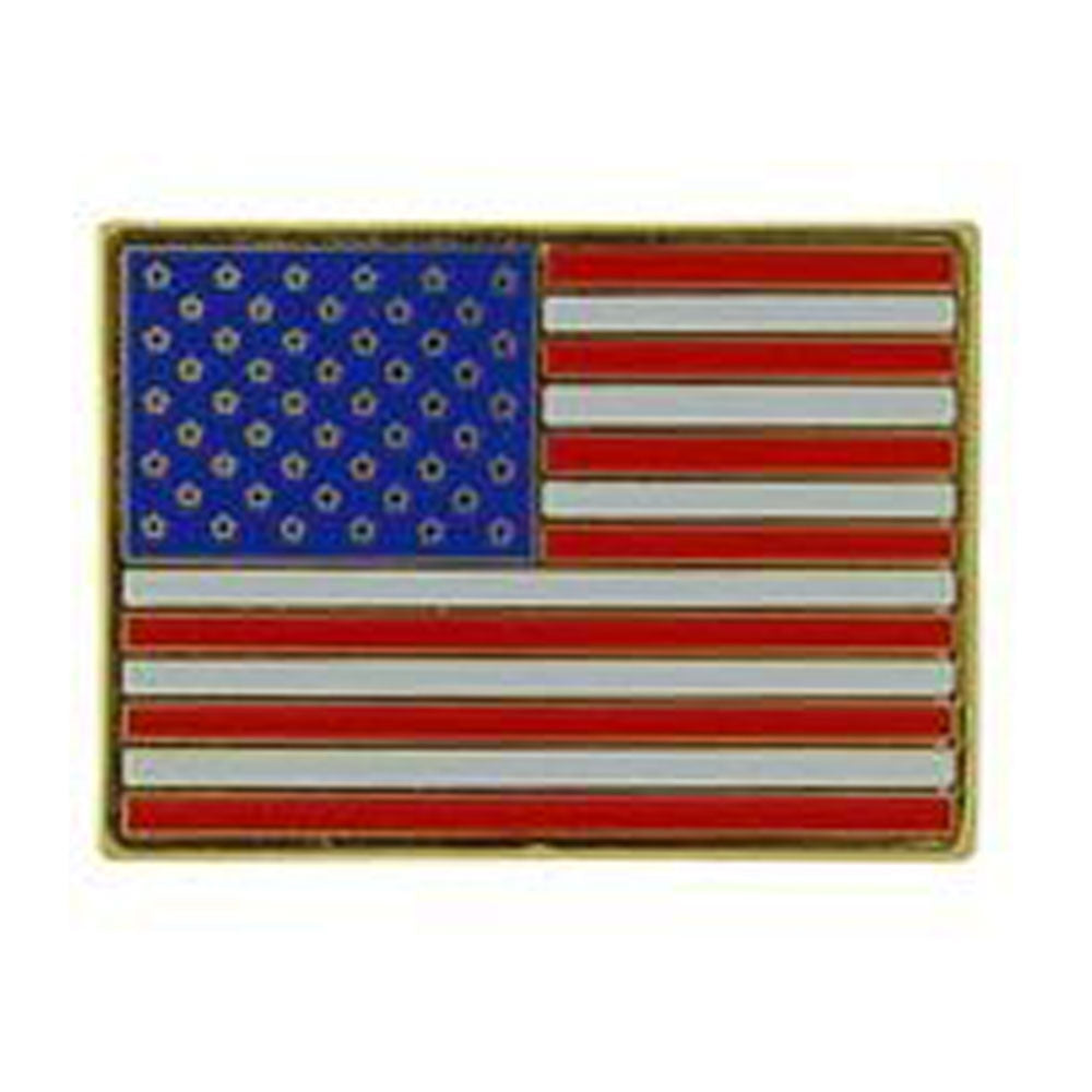 Rectangle USA Flag-Pin P60570