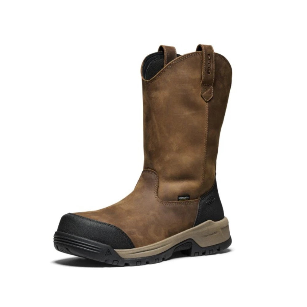 Keen Utility Evanston Waterproof Carbon Fiber Toe Metal Free Pull On Work Boot 1030500