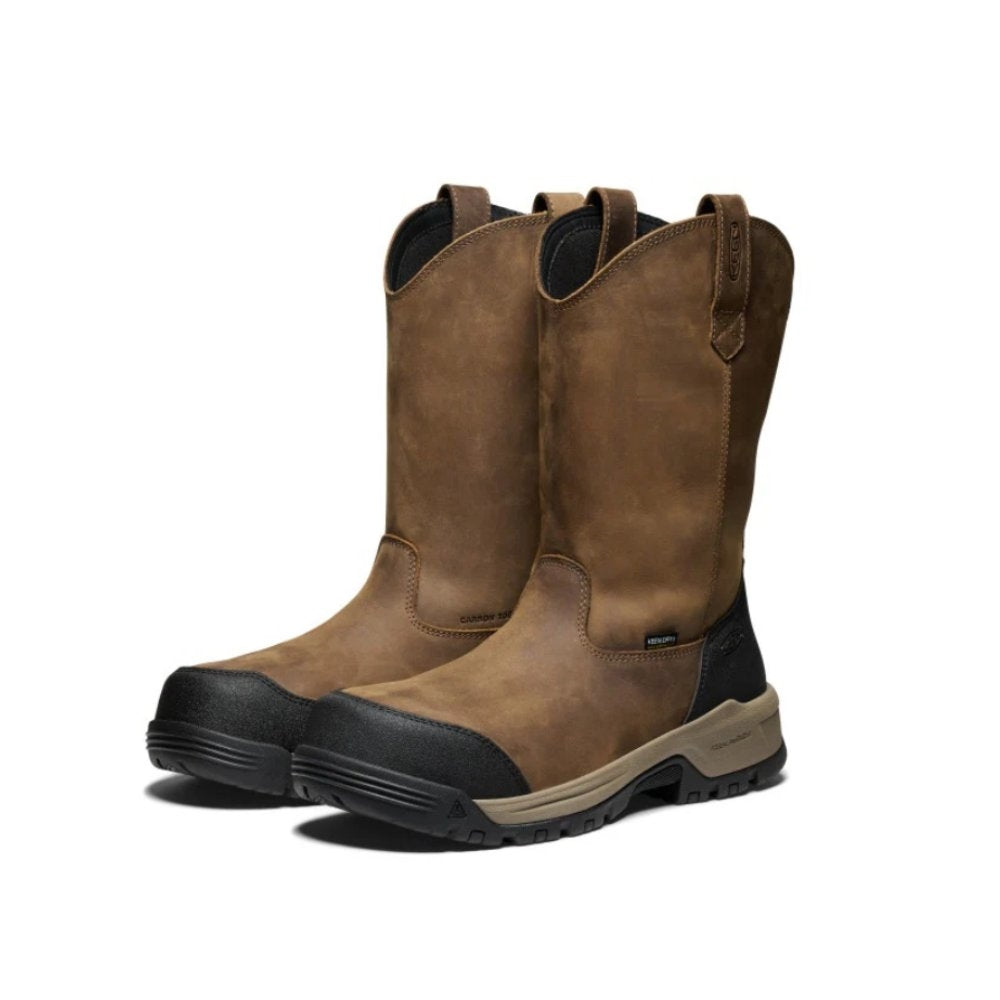 Keen Utility Evanston Waterproof Carbon Fiber Toe Metal Free Pull On Work Boot 1030500