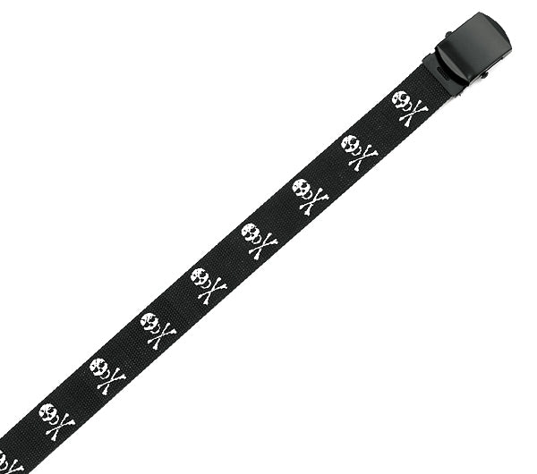 Rothco Black 54-Inch Jolly Roger Web Belt - 4284