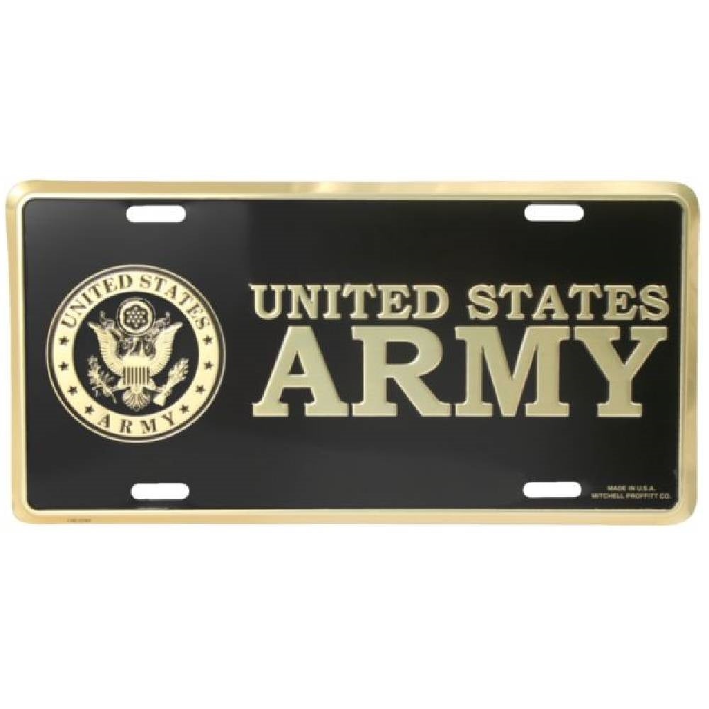 Mitchell Proffitt US Army Crest License Plate LA02