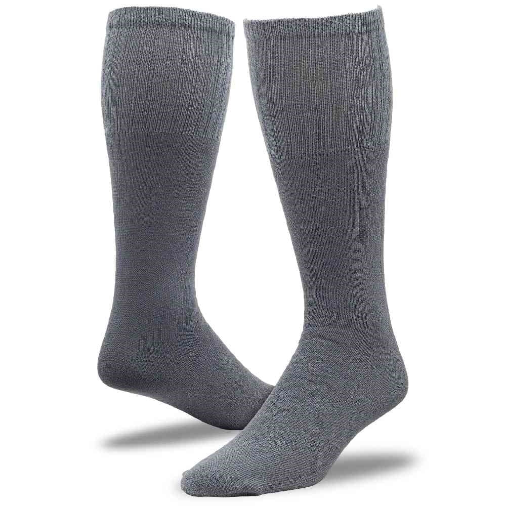 Railroad Socks Dark Grey Tube Socks 6076