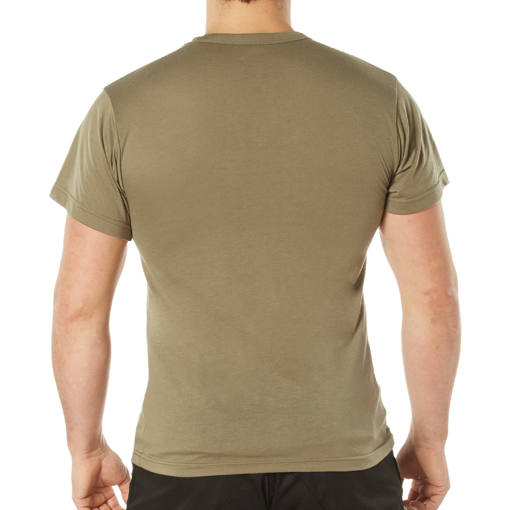 Rothco Moisture Wicking Coyote Brown Pocket T-Shirt 56910
