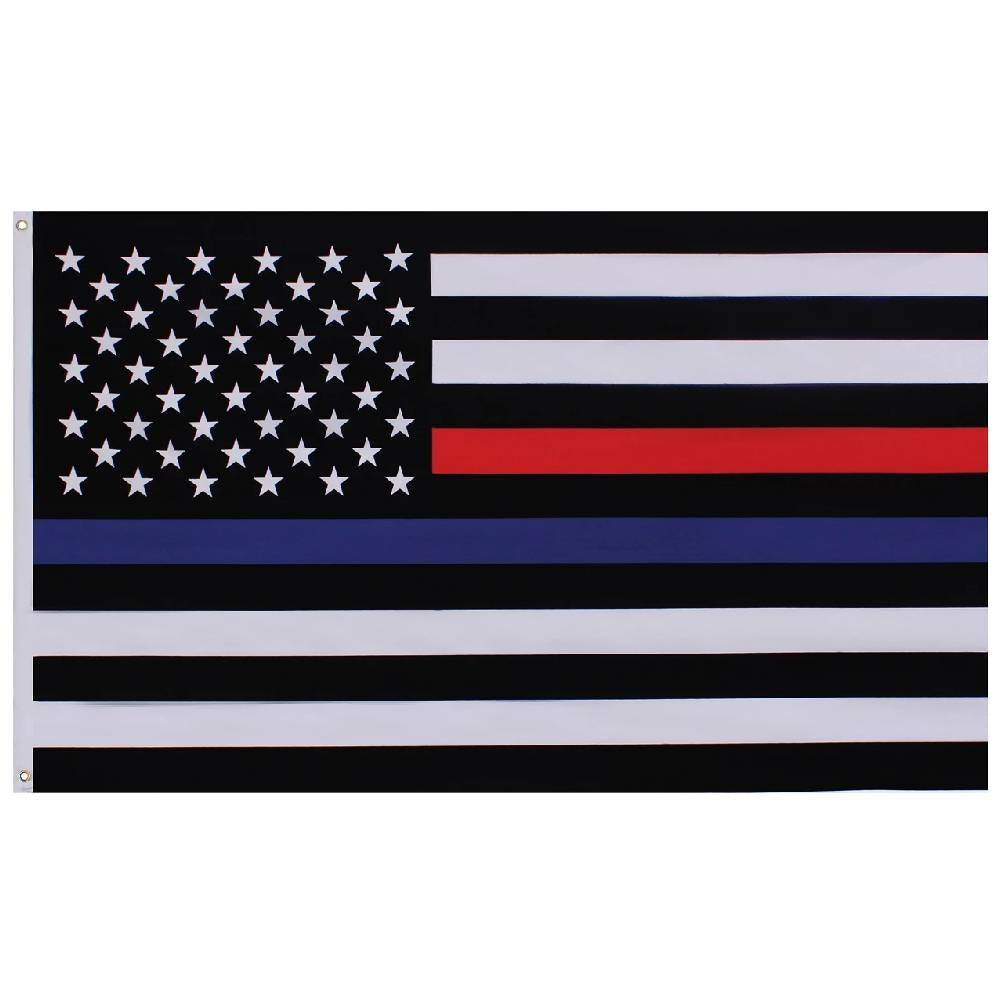 Rothco Thin Blue And Thin Red Line US Flag 14456