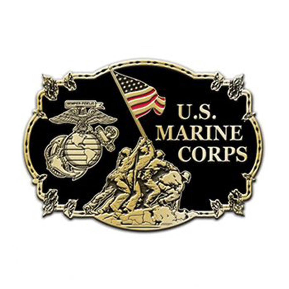 US MC  Iwo Jima Flag Raising Belt Buckle - B0128