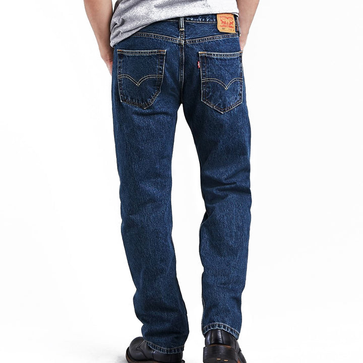 Levis 505 Dark Stonewash Jeans - 505-4886