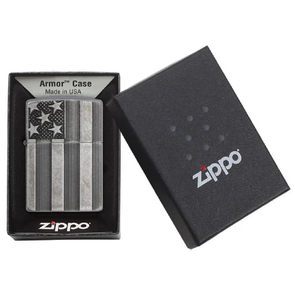 Zippo US Flag Armor Lighter - 28974