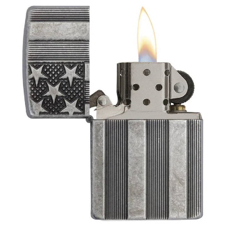 Zippo US Flag Armor Lighter - 28974
