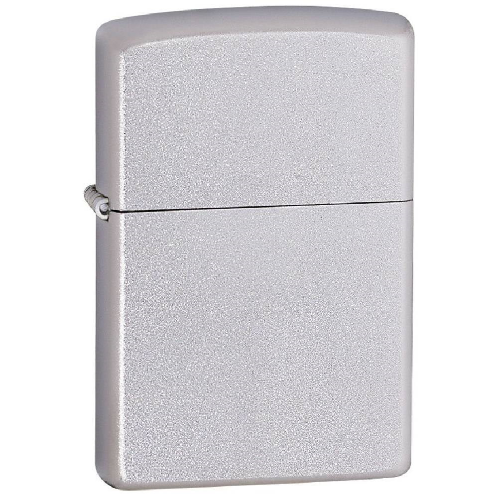 Zippo Regular Satin Chrome Lighter - 10205
