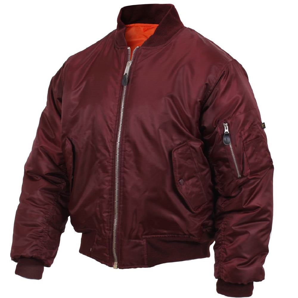 Rothco Maroon MA-1 Flight Jacket 7327