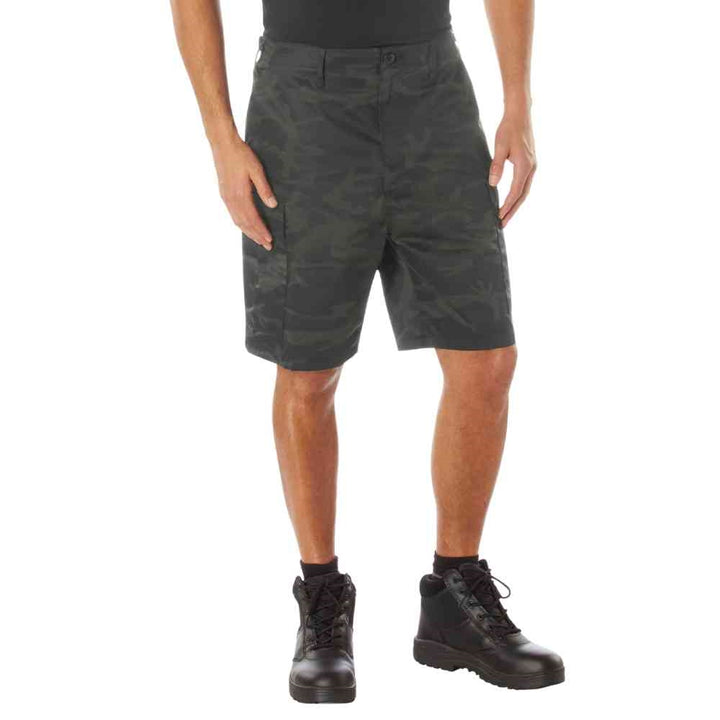 Rothco Midnight Black Camo BDU Shorts 12022