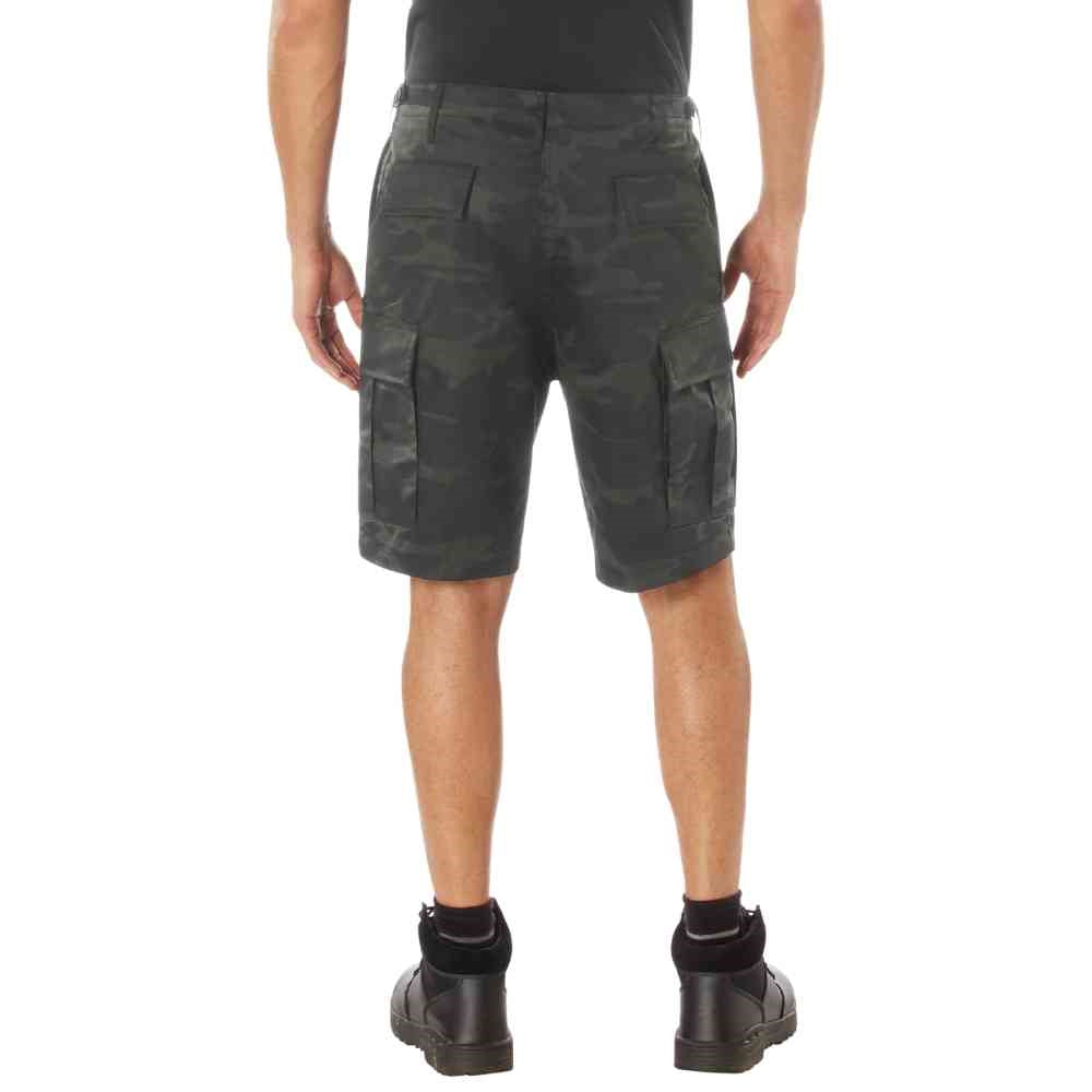 Rothco Midnight Black Camo BDU Shorts 12022
