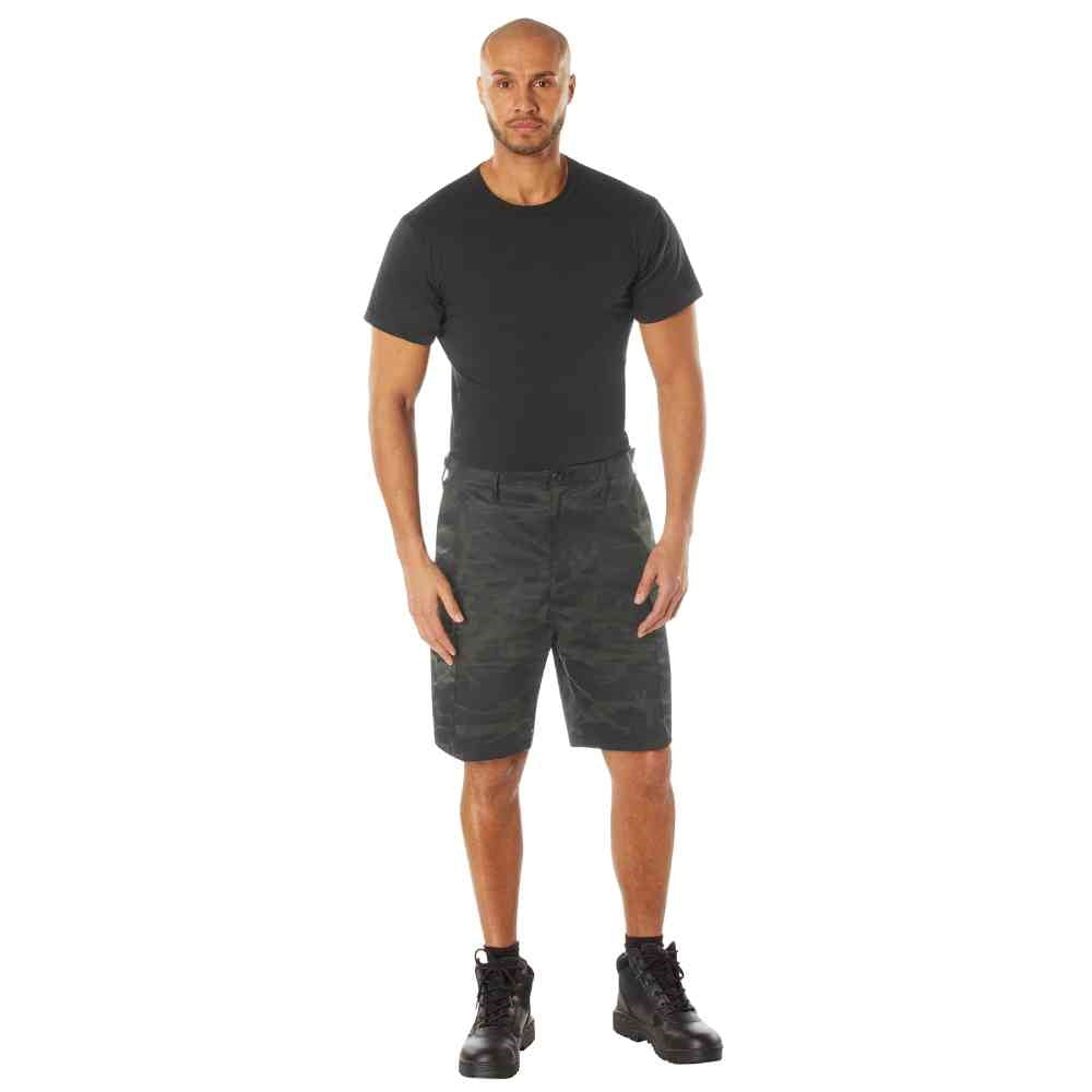Rothco Midnight Black Camo BDU Shorts 12022