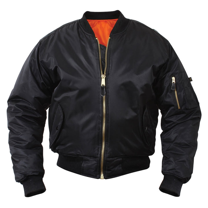 Rothco Kids Black MA-1 Flight Jacket - 7311