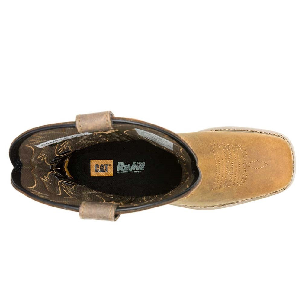 Caterpillar Colorado Frontier Soft Toe Western Pull On Work Boot P51094