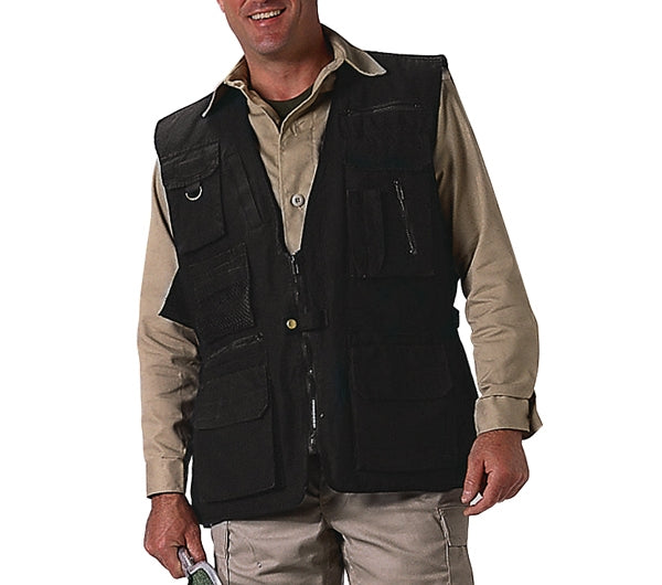 Rothco Black Safari Vest - 7575