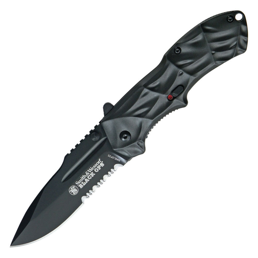 Smith &amp; Wesson Black Ops Assisted Open Knife - SWBLOP3S