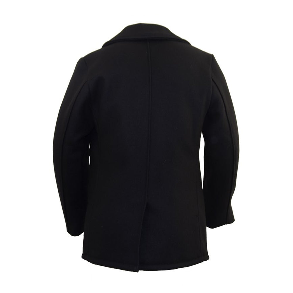 Schott Navy Wool Pea Coat - 740