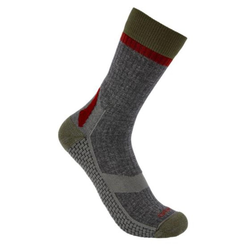 Carhartt Force Grid Midweight Synthetic-Merino Wool Blend Crew Sock SC9270M