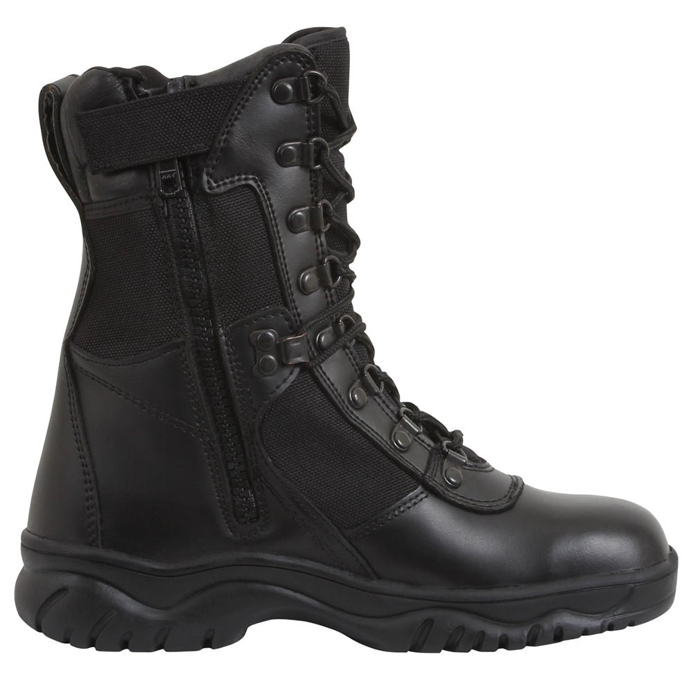 Rothco Black Forced Entry Side Zip Tactical Boots 5053