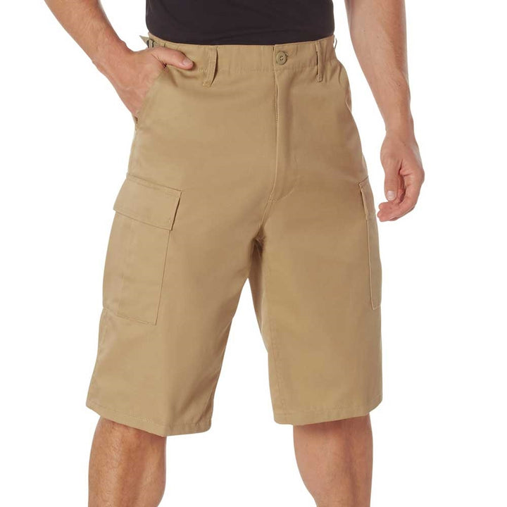Rothco Khaki Long Length BDU Shorts - 7965
