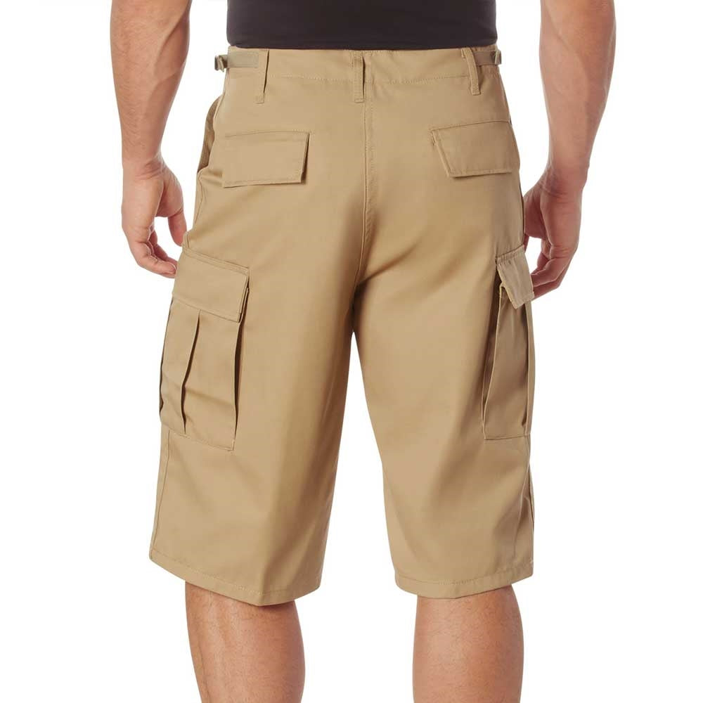 Rothco Khaki Long Length BDU Shorts - 7965