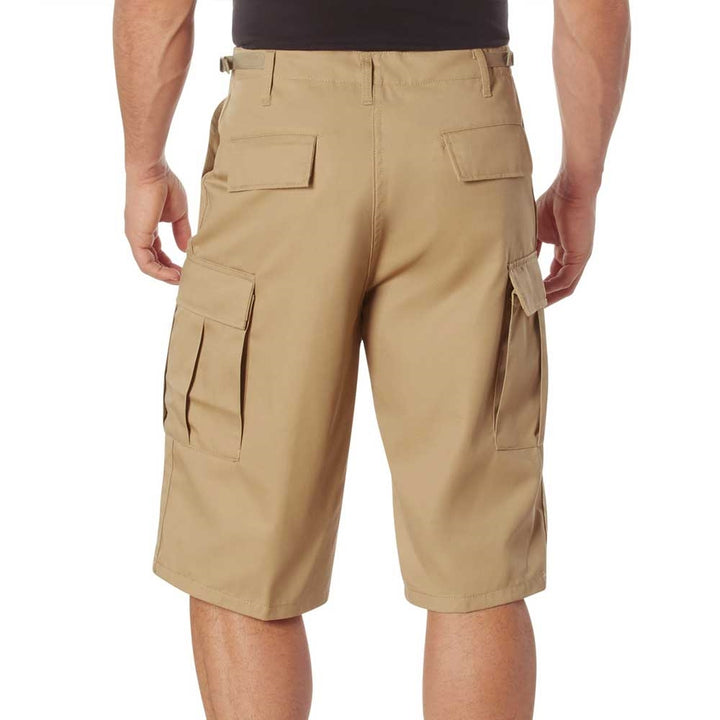 Rothco Khaki Long Length BDU Shorts - 7965