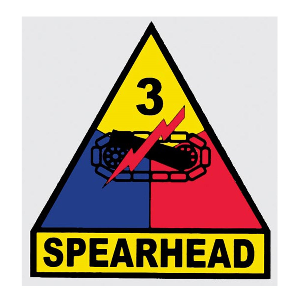 US Army 3nd Armored Division Insignia Decal D192-A
