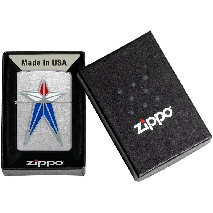 Zippo  Red White N Blue Star Lighter - 48903